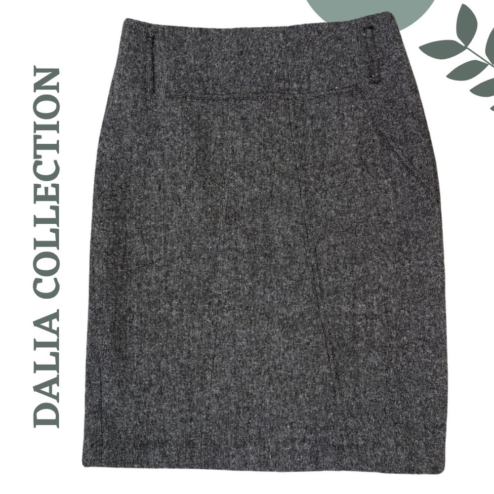 🛍️3/$40 Dalia Collection Grey Wool-Blend Skirt | Lined | Size 10